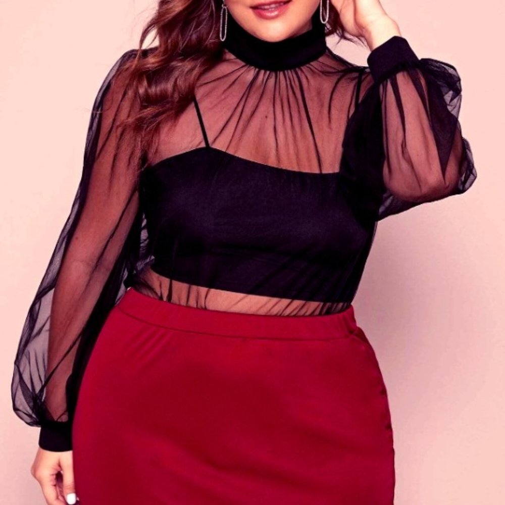 Mesh Dress Shirt
